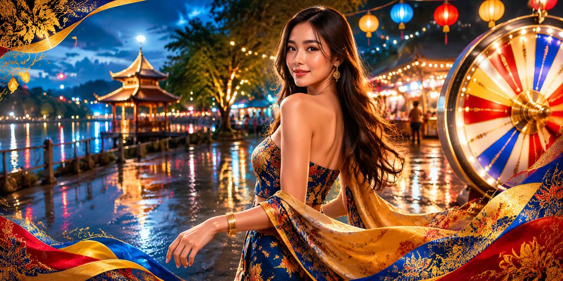 Meja Roulette berwarna batik di Malaysia